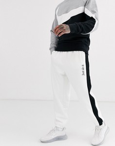 Белые джоггеры с манжетами Nike Just Do It-Белый