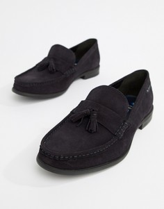 Темно-синие замшевые лоферы Ben Sherman-Темно-синий