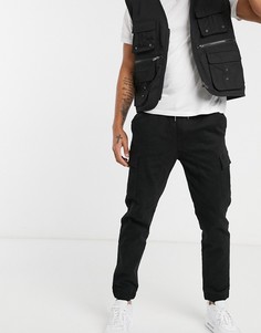 Черные брюки карго в стиле милитари Soul Star-Черный