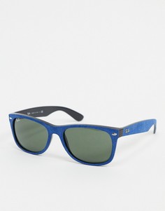 Синие солнцезащитные очки \"клабмастер\" Ray-Ban-Синий