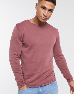 Джемпер из 100% хлопка с круглым вырезом Only & Sons-Красный