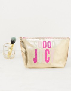 Косметичка с эффектом металлик Juicy Couture-Золотой