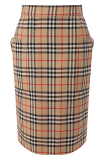 Шерстяная юбка Burberry