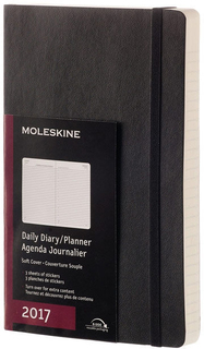 Ежедневник Moleskine CLASSIC SOFT Large 400стр. (черный)