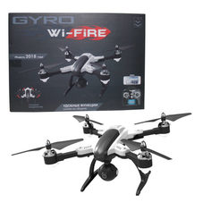 Квадрокоптер 1TOY GYRO-WI-FIRE складной 2,4GHz с Wi-Fi камерой 480p, Headless Mode режим, переворот 360° (разноцветный)