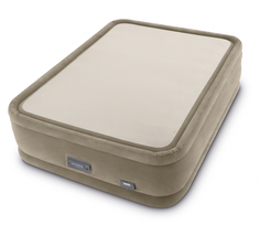 Матрас Intex PremAire ThermaLux Airbed152х203х51см (серый)