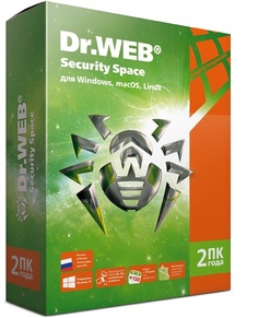 Антивирусное ПО Dr. Web на 2 пк 24 месяца