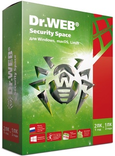 Антивирусное ПО Dr. Web Security Space 2 ПК/1 год