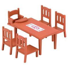 Игровой набор Sylvanian Families Обеденный стол с 5-ю стульями (многоцветный)