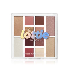 Палетка теней для век и хайлайтеров Megawatt Palette Lottie London