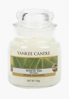 Свеча ароматическая Yankee Candle Белый чай WhiteTea 104 г / 25-45 часов