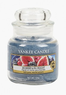 Свеча ароматическая Yankee Candle Инжир и ежевика Mulberry & Fig Delight 104 г / 25-45 часов