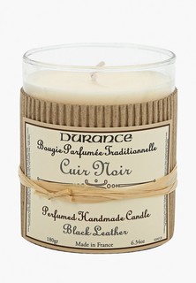 Свеча ароматическая Durance 180г Черная кожа/Black Leather