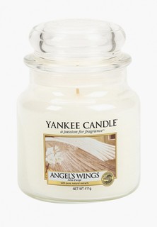Свеча ароматическая Yankee Candle средняя в стеклянной банке Крылья ангела Angel Wings 411 гр / 65-90 часов