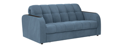 Диван тканевый прямой Дублин вариант №2 Vital голубой (Велюр) Home Me