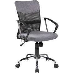 Кресло Riva Chair RCH 8005 черная сетка /ткань серая