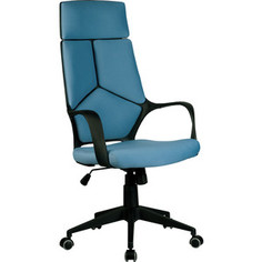 Кресло Riva Chair RCH 8989 черный пластик, синяя ткань (287)