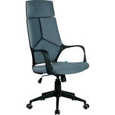 Кресло Riva Chair RCH 8989 черный пластик, серая ткань (60)