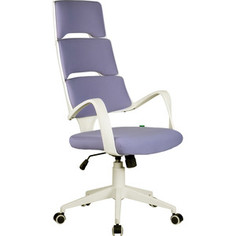 Кресло Riva Chair RCH Sakura белый пластик, лиловая ткань (274)