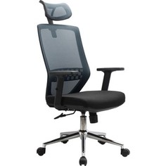 Кресло Riva Chair RCH 833H сетка серый/крестовина хром