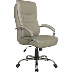 Кресло Riva Chair RCH 9131 серо-бежевый (QC-12)