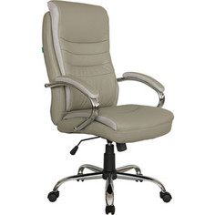Кресло Riva Chair RCH 9131 серо-бежевый (QC-12)