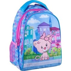 Рюкзак детский BERLINGO Милый котенок 2 отделения, 2 кармана, уплотненная спинка