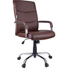 Кресло руководителя Helmi HL-E03 Accept экокожа коричневая