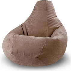 Кресло-мешок POOFF Коричневое микровельвет XXL