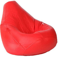 Кресло-мешок POOFF Эко кожа красный XL