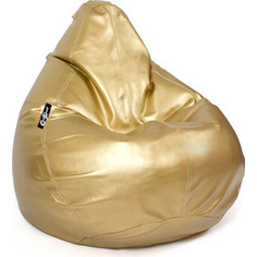 Кресло мешок GoodPoof Груша экокожа премиум золотая 3XL