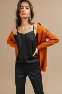 Топ на бретелях с кружевом Emka