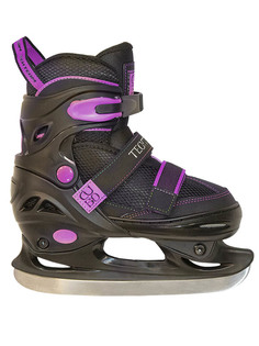 Коньки Tech Team Cubo Girl 2020 р.35-38 Black-Purple