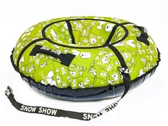 Тюбинг RT Собачки на салатовом 118cm + автокамера