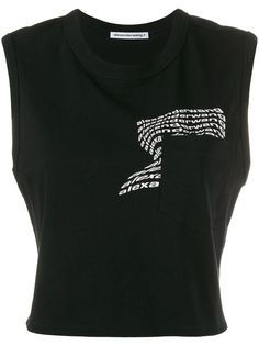T By Alexander Wang укороченный топ без рукавов
