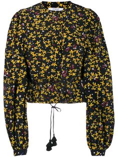Derek Lam 10 Crosby укороченная блузка Aster с цветочным узором