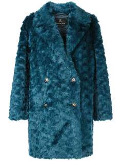 Unreal Fur фактурное двубортное пальто