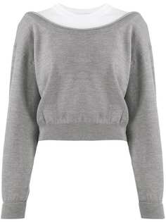 Alexander Wang двухцветный джемпер