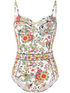 Tory Burch купальник с цветочным принтом