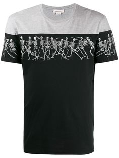 Alexander McQueen футболка с принтом Jumping Skeletons