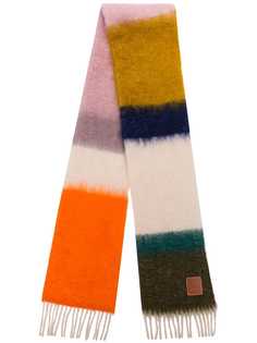 Loewe шарф с бахромой