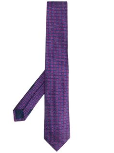 Salvatore Ferragamo галстук с монограммой