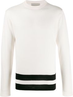 Paura полосатый джемпер кроя слим