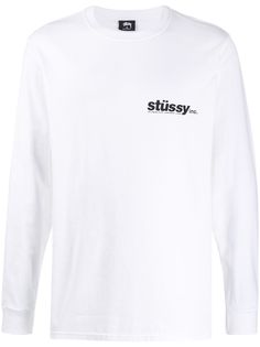 Stussy футболка с длинными рукавами и логотипом
