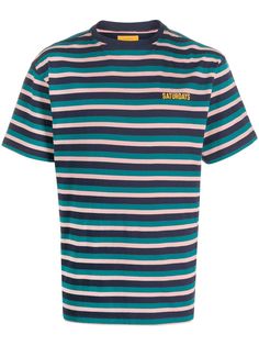 Saturdays Nyc полосатая футболка с короткими рукавами