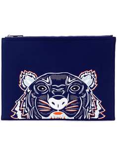 Kenzo клатч на молнии с изображением тигра
