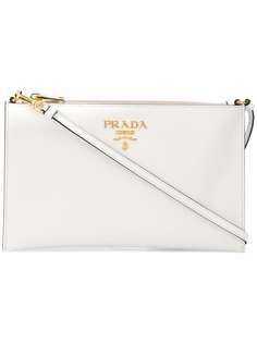 Prada клатч с логотипом