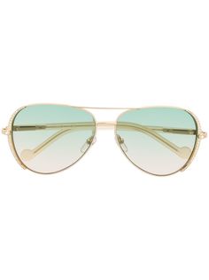 LIU JO декорированные солнцезащитные очки-авиаторы