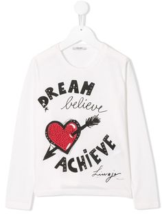 Liu Jo Kids футболка Dream, Believe, Achieve