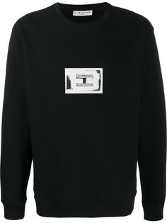 Givenchy толстовка с контрастной нашивкой